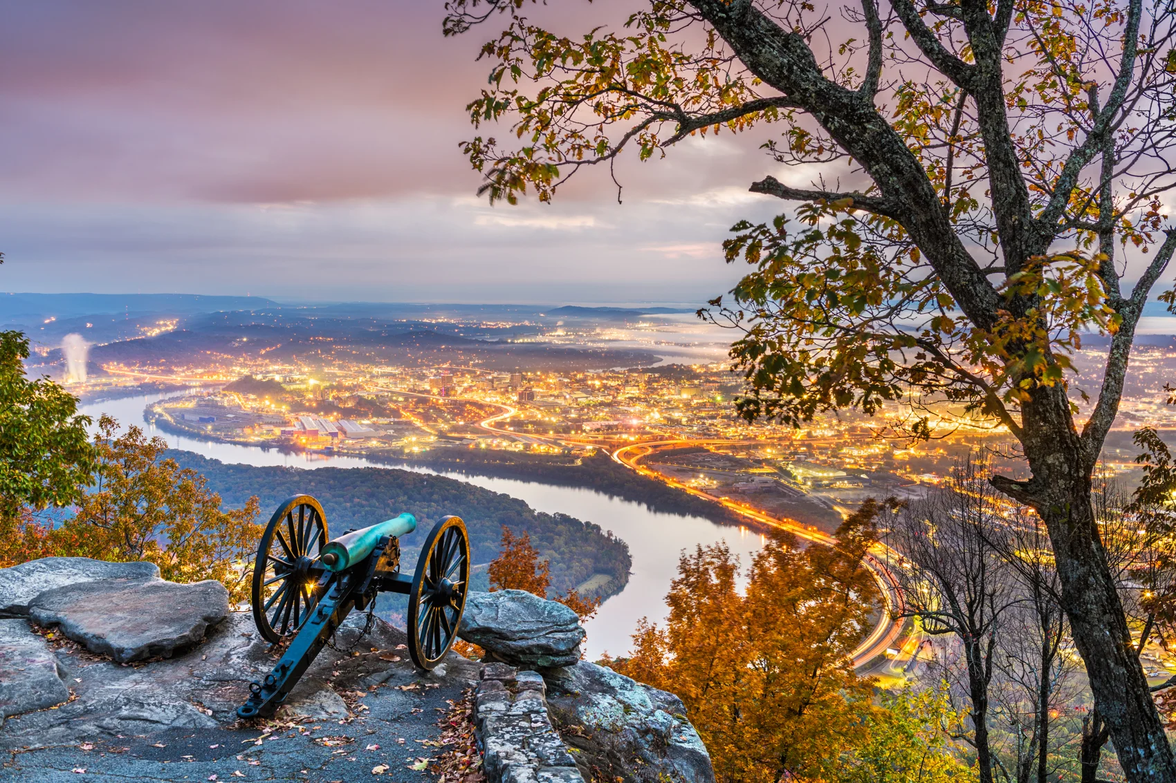 Aerial land survey site in Chattanooga region