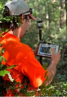 Niles Surveying team conducting a field survey